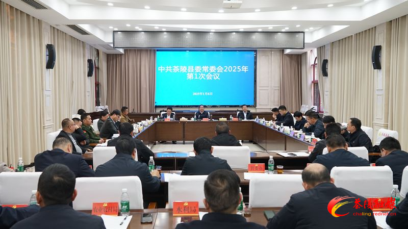 邓元连主持召开县委常委会2025年第1次会议