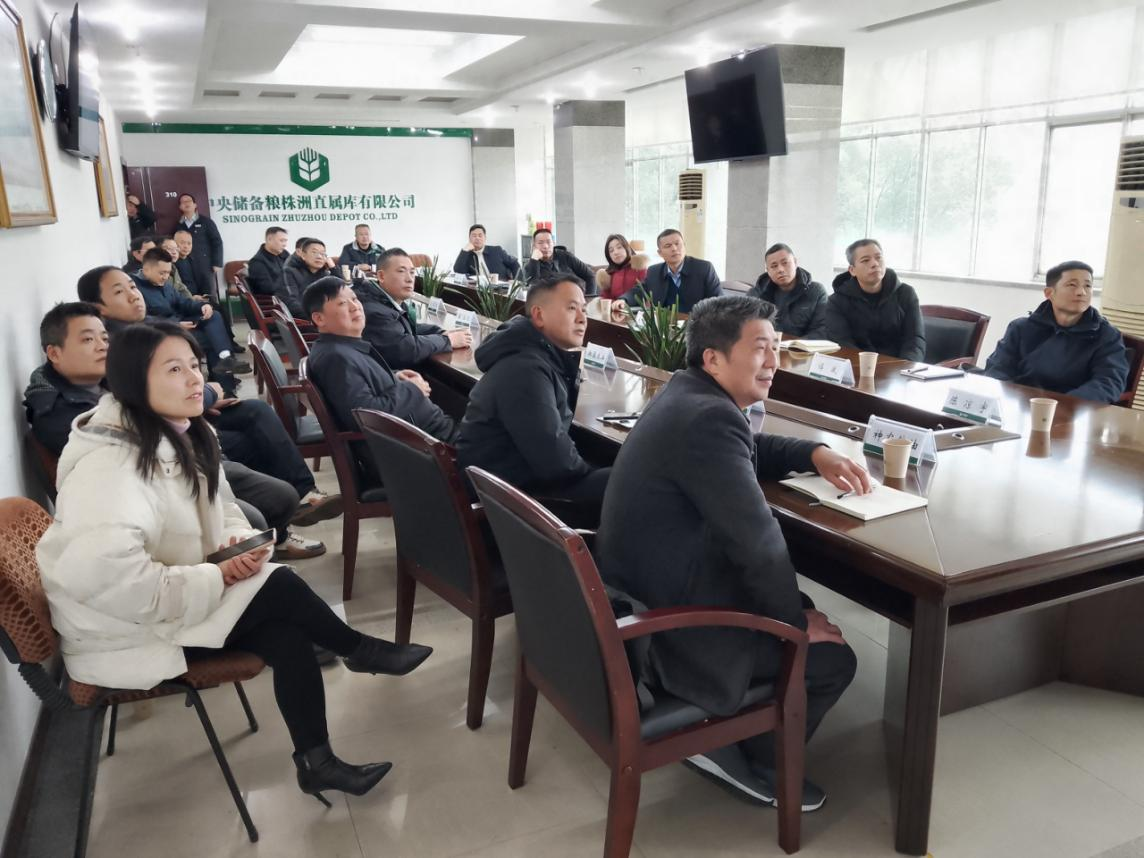 株洲市地方储备粮系统赴中储粮株洲直属库学习交流