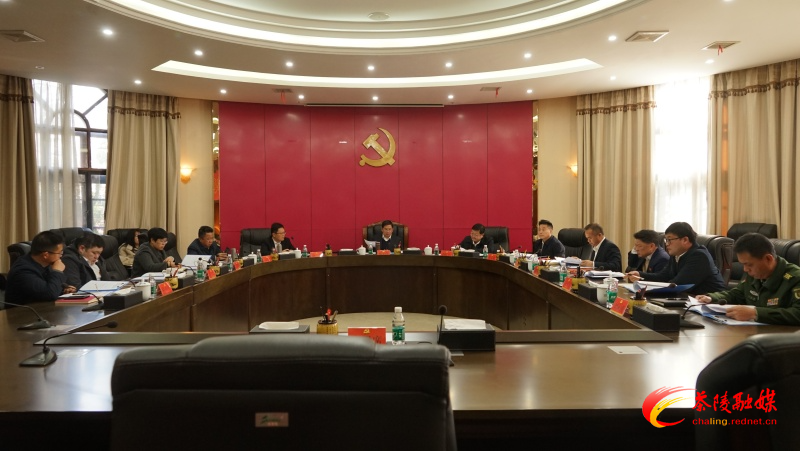 邓元连主持召开中共茶陵县委常委会2025年第2次会议暨县委常委班子2024年度民主生活会会前学习和县委理论学习中心组2025年第一次集体学习