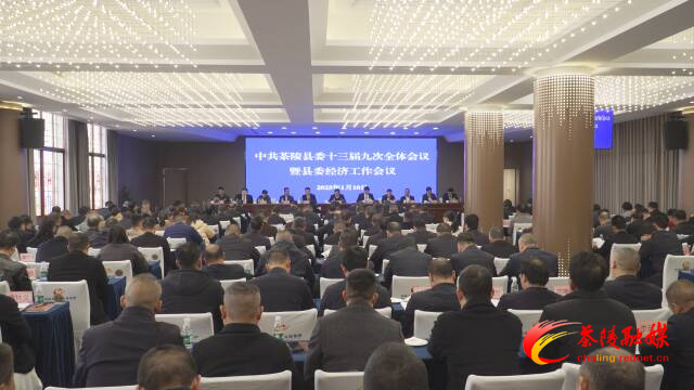 中共茶陵县委十三届九次全体会议暨县委经济工作会议召开
