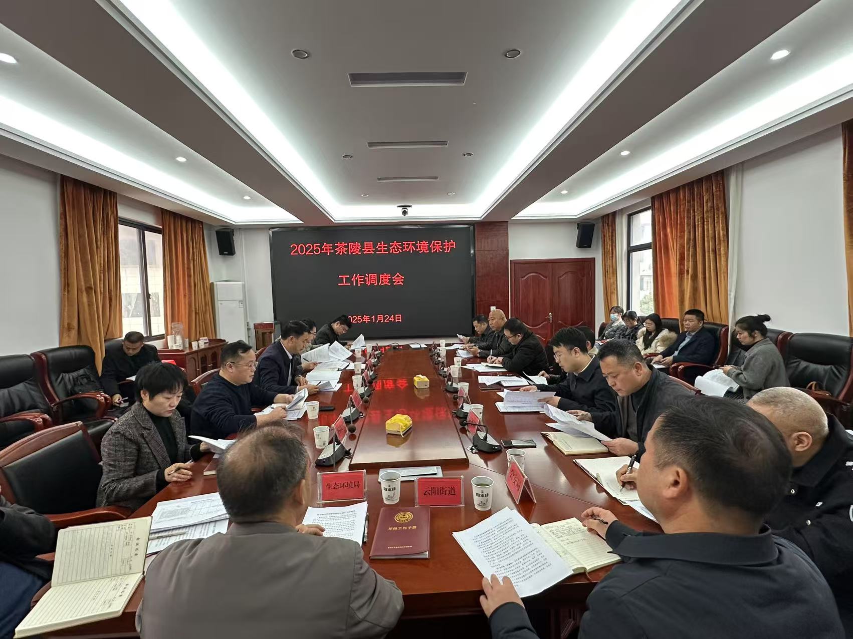 2025年茶陵县生态环境保护工作调度会召开