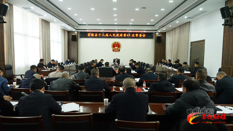 杨红兵主持召开茶陵县十八届人民政府第49次常务会议