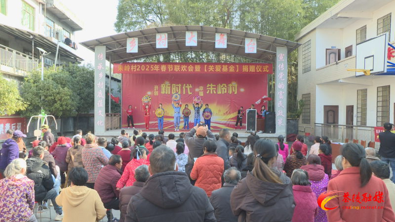 【大年里的好风尚】界首镇朱岭村举办春节联欢会暨关爱基金捐赠活动