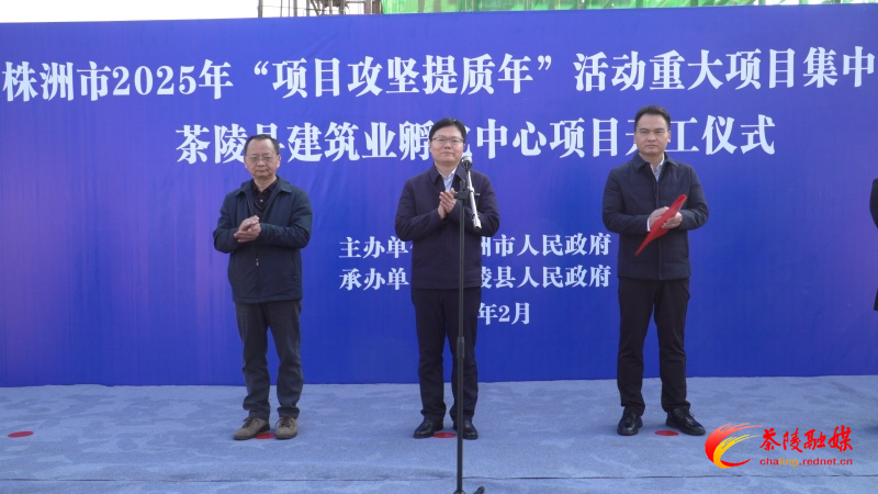 茶陵县建筑业孵化中心项目开工