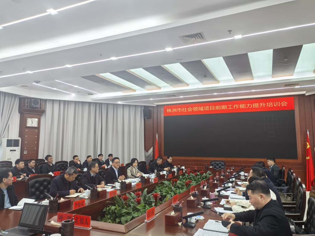 株洲市召开社会领域项目前期工作能力提升培训会