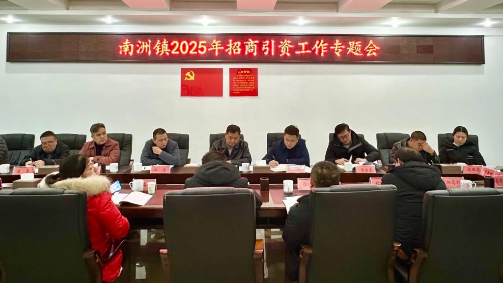 凝聚共识开新局 笃力创新谋发展|南洲镇招商引资工作专题会召开