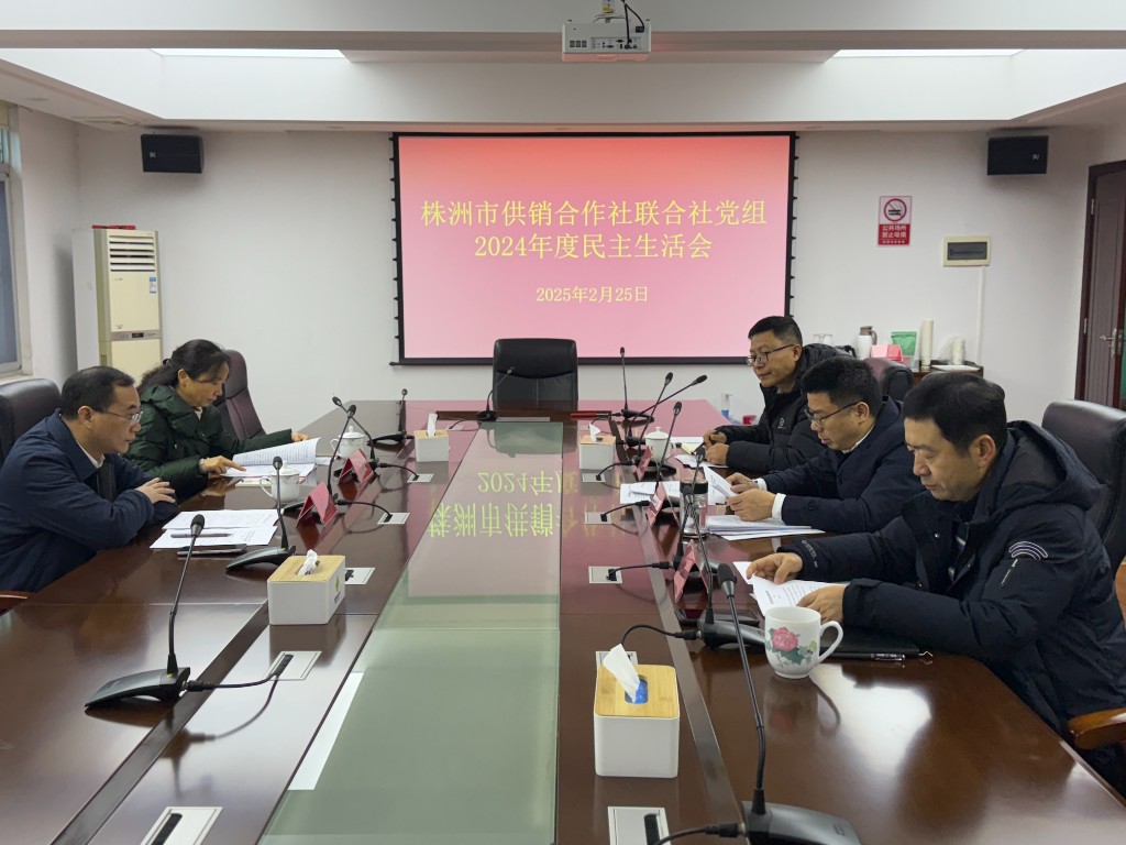 市供销社党组召开民主生活会