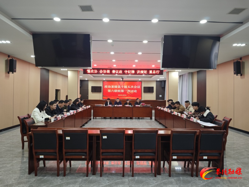 政协茶陵县第十届委员会第五次会议：开展分联组第一次讨论 刘晓伟等领导参加讨论