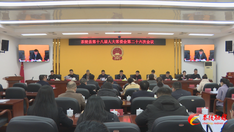 茶陵县第十八届人大常委会第二十六次会议召开