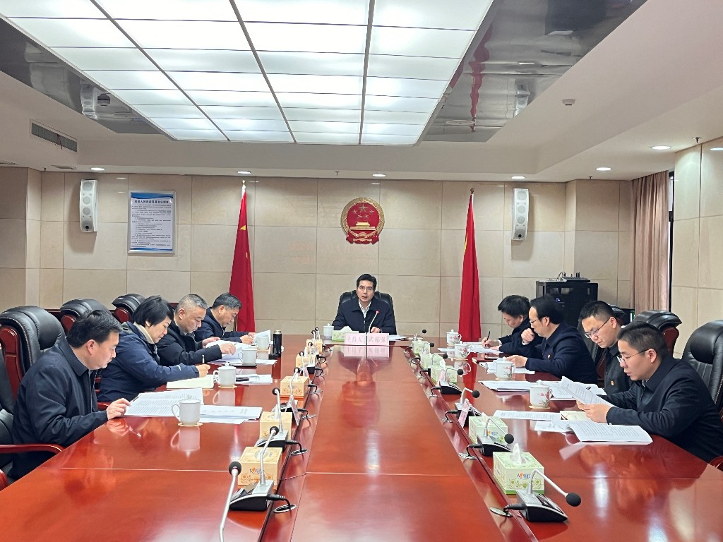 武挪强主持召开县人民政府党组2024年度民主生活会