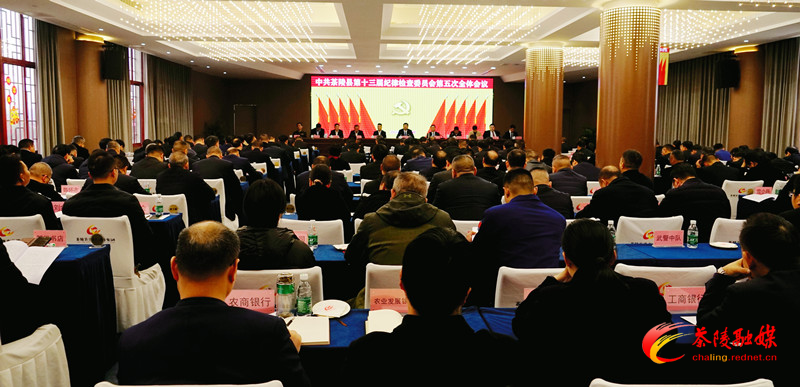 中共茶陵县第十三届纪律检查委员会第五次全体会议召开