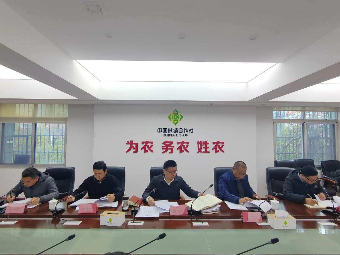 市供销社召开2025年第1次党组(扩大)会议