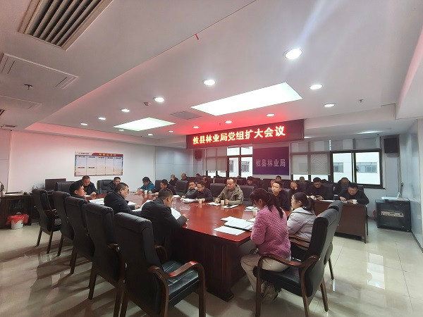 攸县林业局召开党组扩大会议