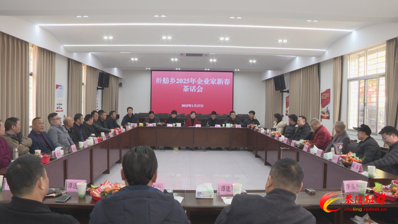舲舫乡举行2025年企业家新春茶话会