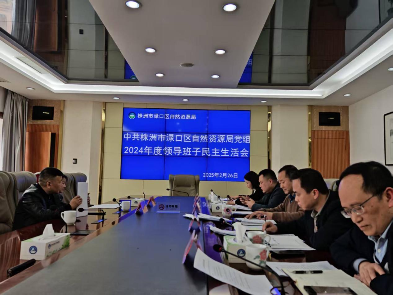 中共株洲市渌口区自然资源局党组2024年度领导班子民主生活会召开