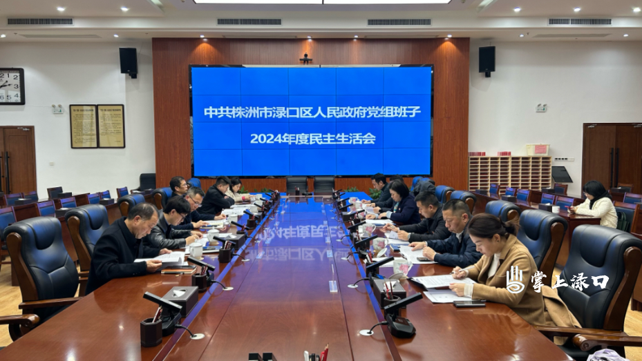 区政府党组召开2024年度民主生活会