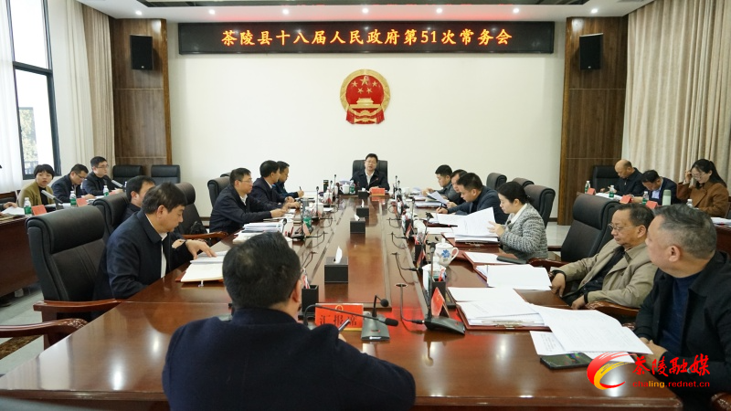 杨红兵主持召开茶陵县十八届人民政府第51次常务会议