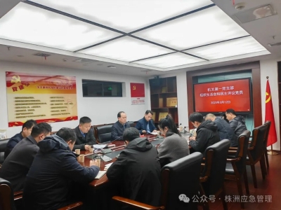 颜文明参加市应急管理局机关第一党支部组织生活会和民主评议党员