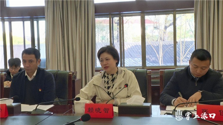 赖晓智参加区政府办机关党支部2024年度组织生活会