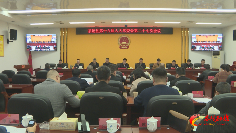 茶陵县第十八届人大常委会第二十七次会议召开