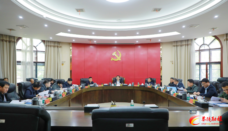 杨红兵主持召开中共茶陵县委常委会2025年第6次会议