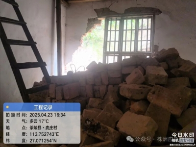 细排查、速处置 茶陵县2户8人安全转移成功避险一起山体滑坡灾害