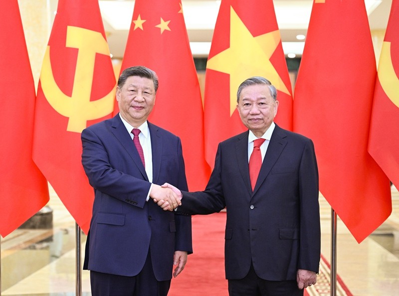 习近平同越共中央总书记苏林举行会谈