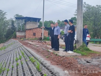 颜文明一行调研督导防汛备汛工作