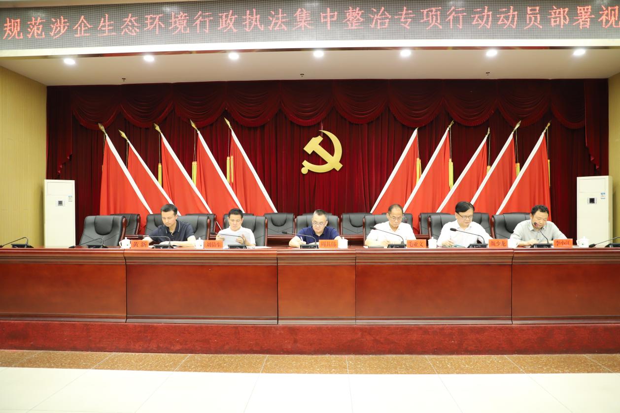 全市规范涉企生态环境行政执法集中整治专项行动暨以案促改、以案促治工作动员部署视频会召开