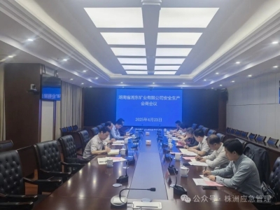 株洲市应安办组织召开湖南省湘东矿业有限公司安全生产会商会议