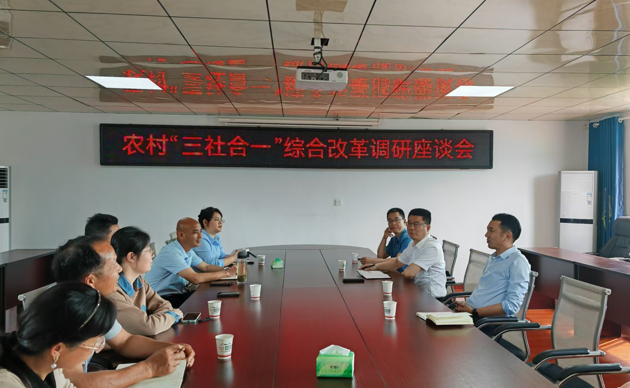 市供销社调研指导农村“三社合一”综合改革试点工作
