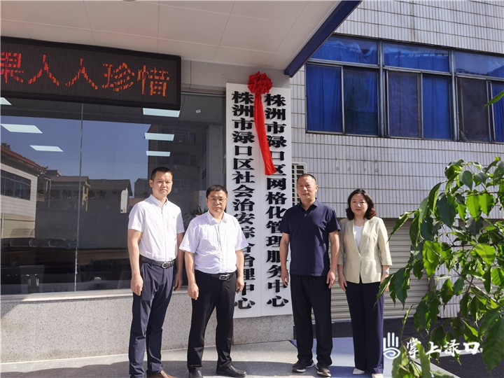 渌口区社会治安综合治理中心正式揭牌运行