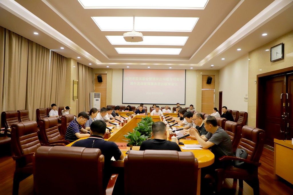 株洲市召开医保基金管理突出问题专项整治提升医保管理服务质效联席会议