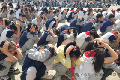 株洲市地震局组织市区中小学开展校园地震应急疏散演练活动
