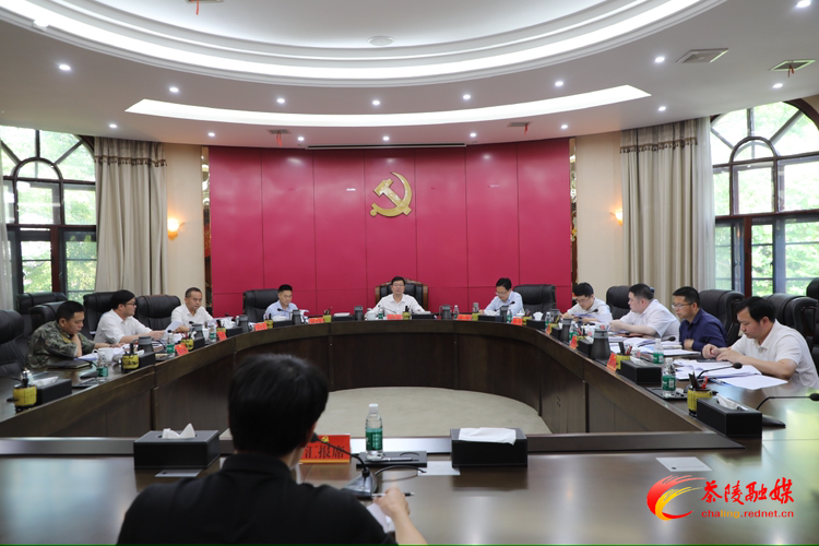 杨红兵主持召开中共茶陵县委常委会2025年第7次会议