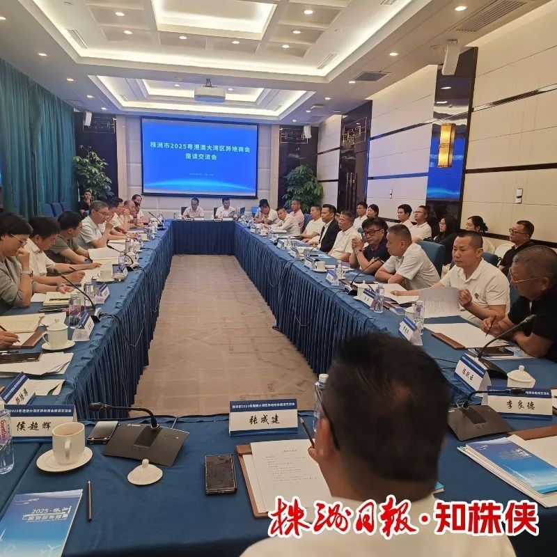 陈恢清在深圳组织召开株洲粤港澳大湾区异地商会座谈交流会