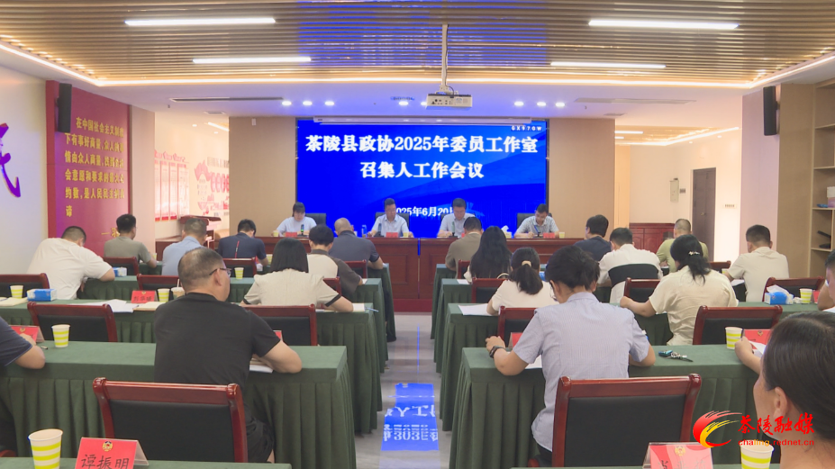 茶陵县政协2025年委员工作室召集人工作会议召开