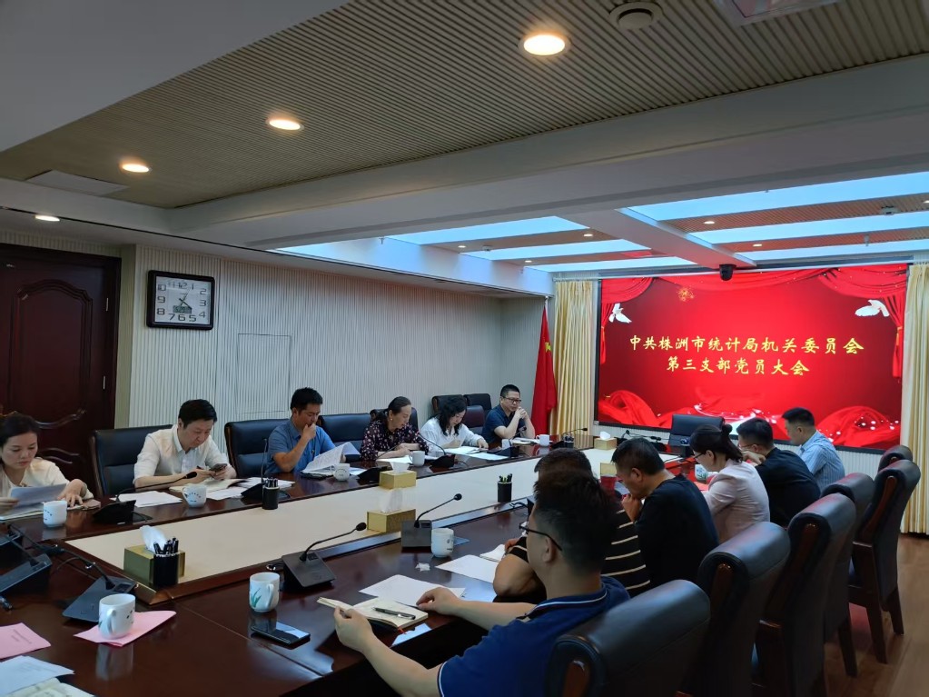 株洲市统计局机关第三支部召开换届选举党员大会
