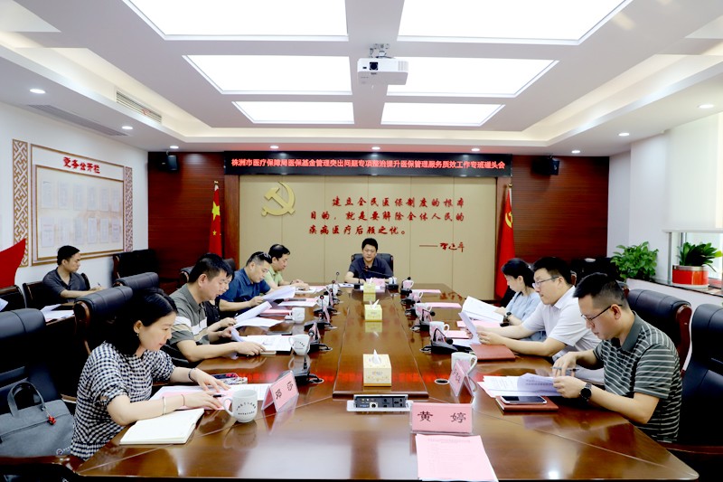 株洲市医保局召开医保基金管理突出问题专项整治提升医保管理服务质效工作专班碰头会