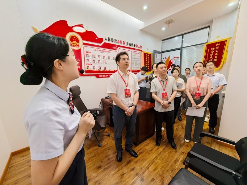 驻攸市人大代表第三小组代表开展“法治护绿人大行”集中进站活动