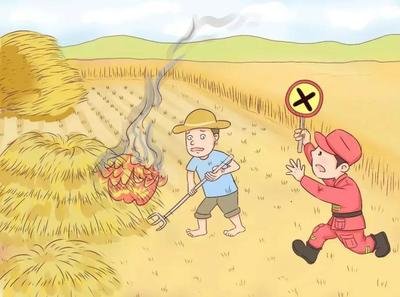禁止露天焚烧秸秆，守护美丽家园