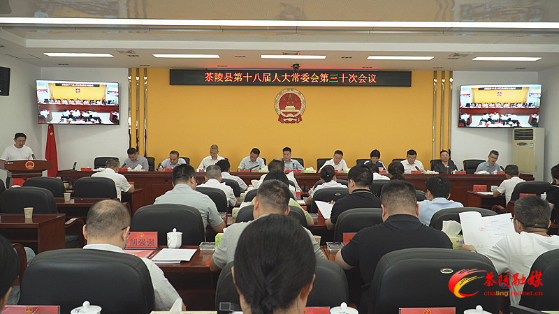 茶陵县第十八届人大常委会第三十次会议召开