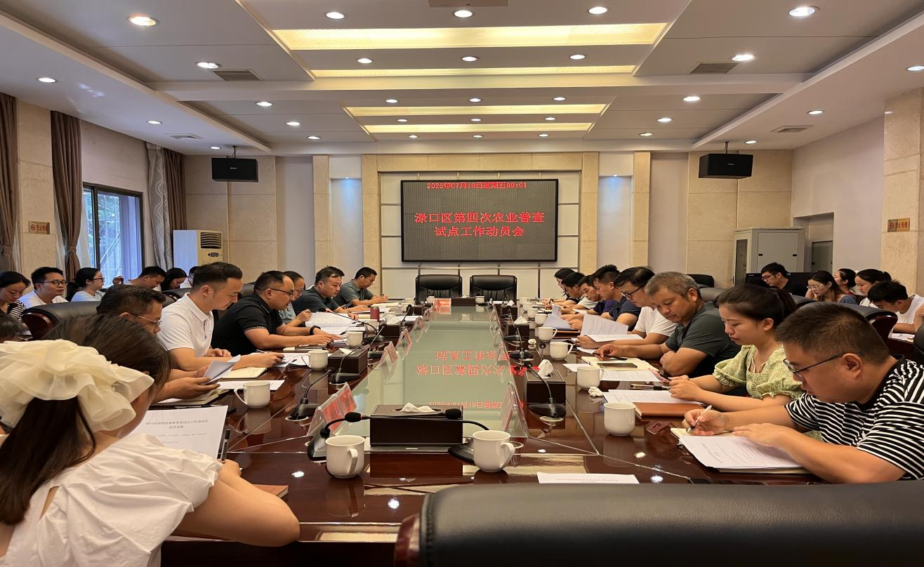 渌口区召开四农普试点工作动员会