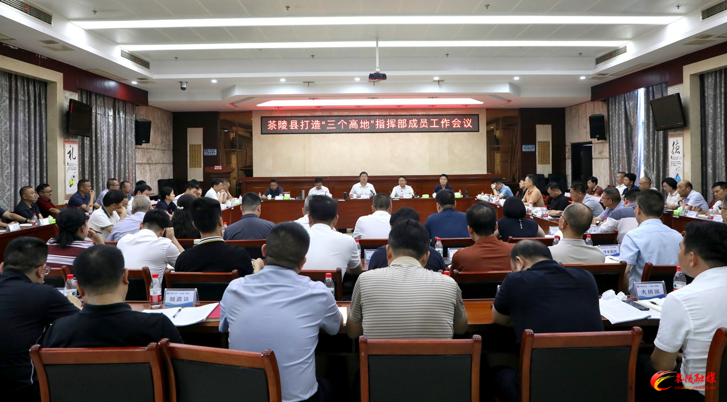 茶陵县打造“三个高地”指挥部成员工作会议召开