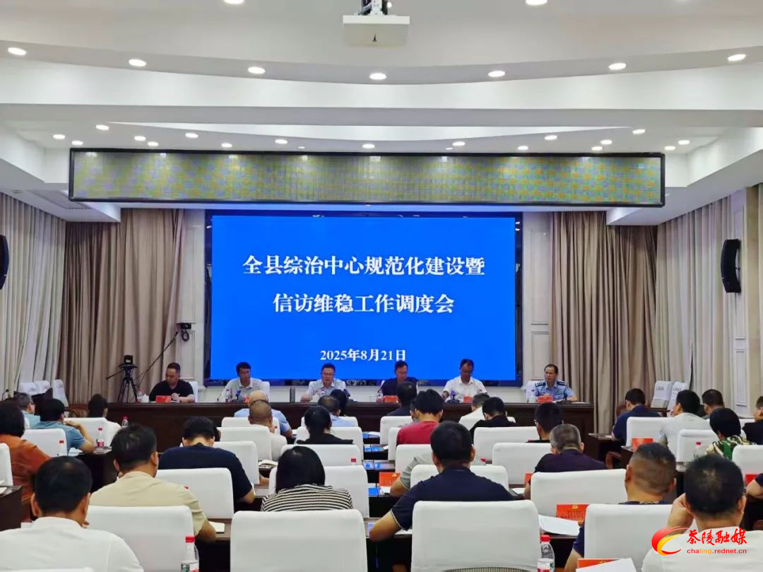 茶陵县综治中心规范化建设暨信访维稳工作调度会召开