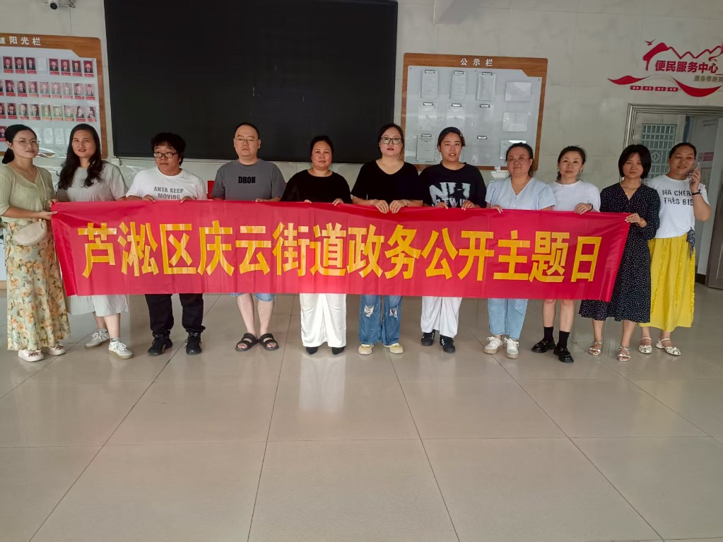 庆云街道开展“政务公开主题日”活动