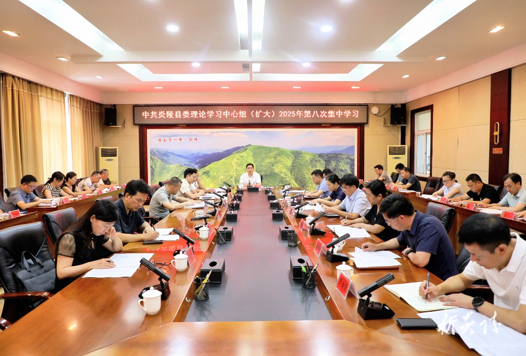 尹朝晖主持县委理论学习中心组（扩大）2025年第八次集中学习