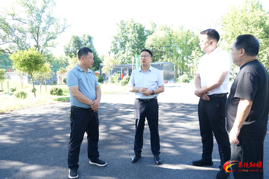 朱毅强到洣江街道调研重点工作