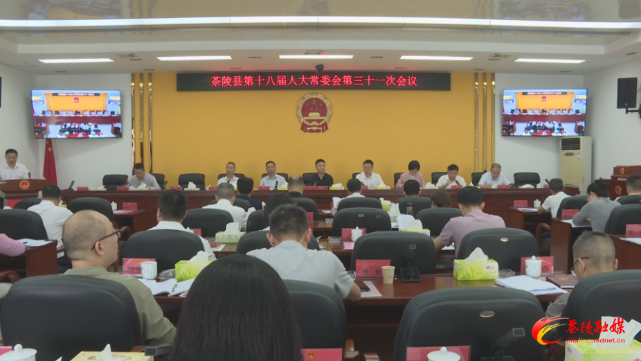 茶陵县第十八届人民代表大会常务委员会第三十一次会议召开