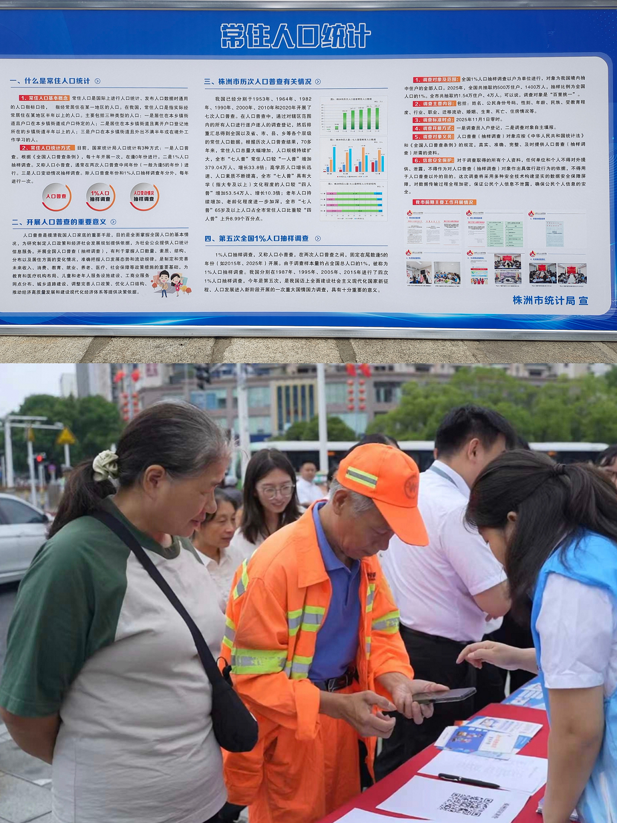 株洲举办1%人口抽样调查宣传月启动仪式